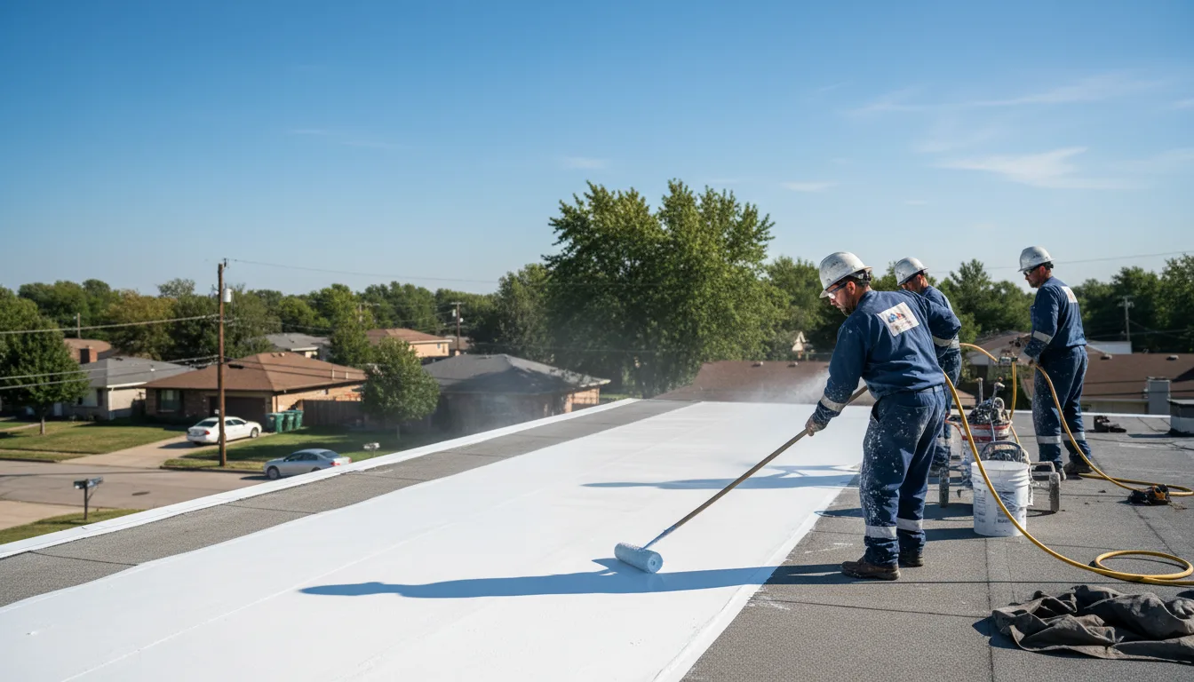 Commercial roof coating in Park Hill, OK near me